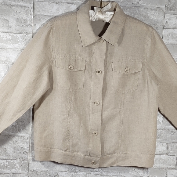 Liz Claiborne Linen Jacket - Picture 2 of 9